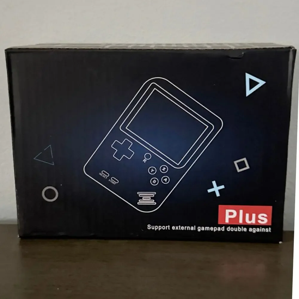 Game Box Plus- Hand Held Game System, 400 Games In 1 w/ Light Up Clear Case NIB